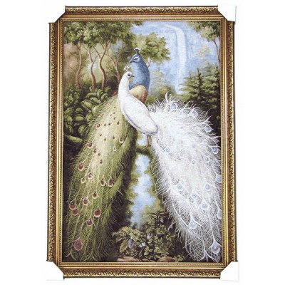 Пара павичів, вертикальна картина (76*107см.)