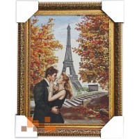 Гобеленова картина Закохані біля Ейфелевої башти