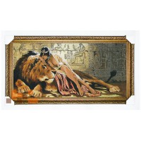 Гобіленова картина Клеопатра і лев люрекс