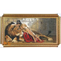 Клеопатра і лев 127х68 см.
