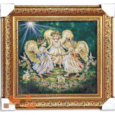 Картина гобеленова Три ангелочка 56х55 см