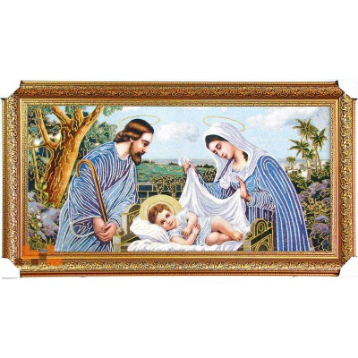 Гобеленова картина Свята сім'я з Ісусом 135х75 см