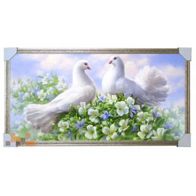523 картина Пара голубів 105х55 см