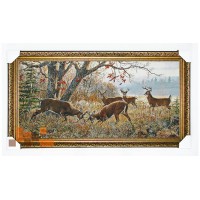Гобеленова картина Олені серед лісу 114х64см