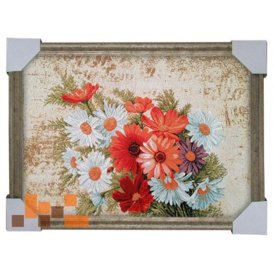 Гобеленова картина Польові квіти в корзині 48х35см