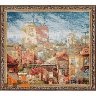 Гобеленова картина Казкове місто 78х70см