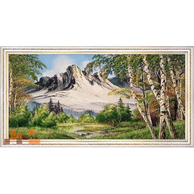 Гобеленова картина Біла могутня гора серед дикої природи