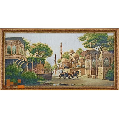 Гобеленова картина Турецька вуличка з каретою та кіньми