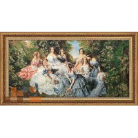 Гобеленова картина Євгенія з фрейлінами 88х47см 