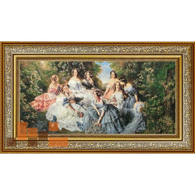 Гобеленова картина Євгенія з фрейлінами 88х47см 