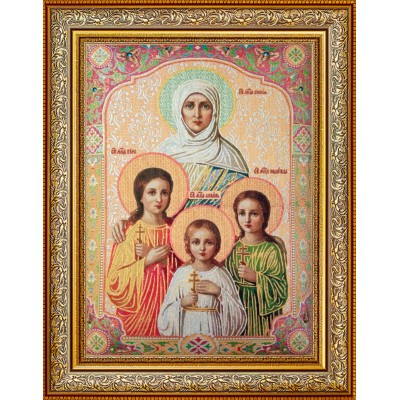 Ікона Матері Св. Софії з дочками Віра Надія та Любов 59х76см