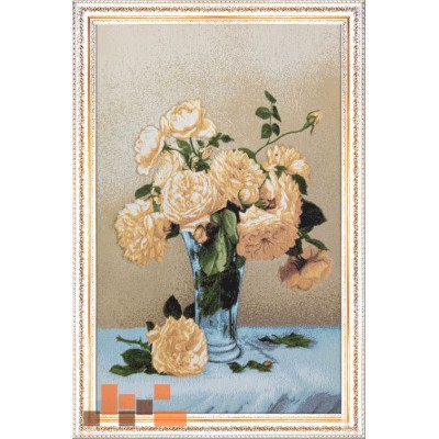 Гобеленова картина Світлі троянди 51х76см