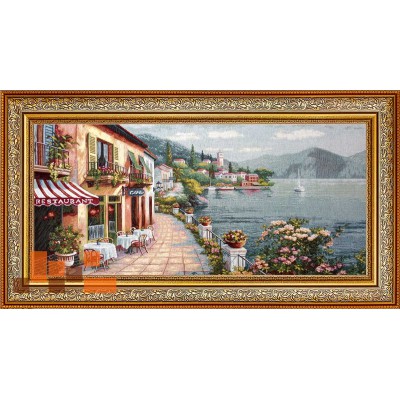 Гобеленова картина Набережна на острові Комо 112х62см